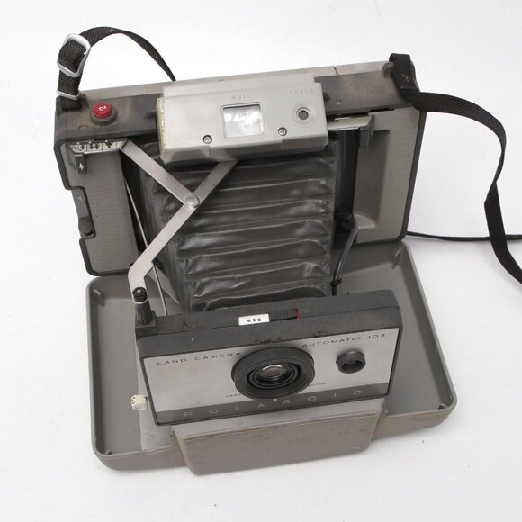 Vintage Polaroid 103 Packfilm Land Camera Photography Folding Retro 1960s - Picture 3 of 14